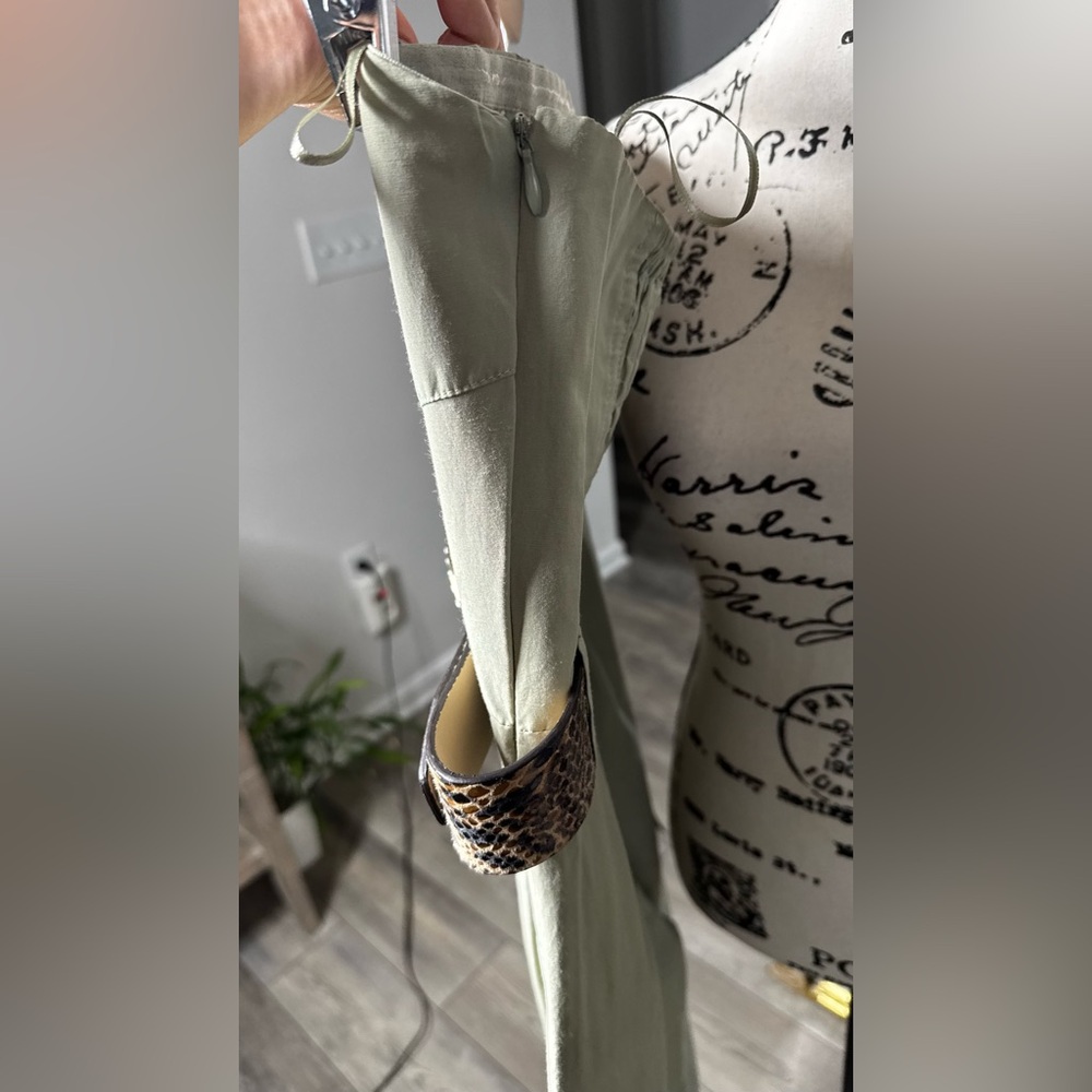 Zara Olive Green Zara Long Cargo Jumpsuit - Picture 7 of 12